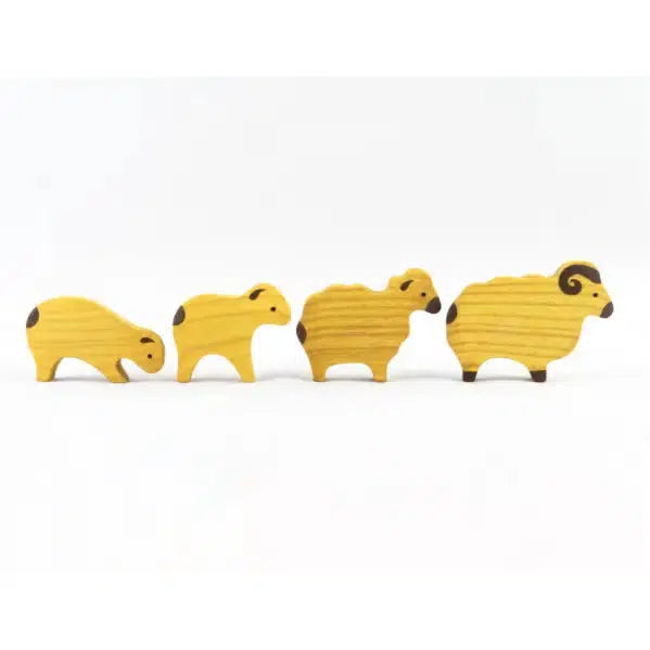 Sheep, set of 4-Small World Play-PoppyBabyCo-Acorns &amp; Twigs
