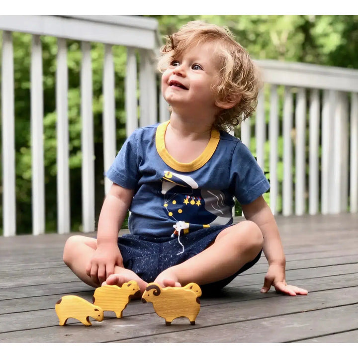 Sheep, set of 4-Small World Play-PoppyBabyCo-Acorns &amp; Twigs