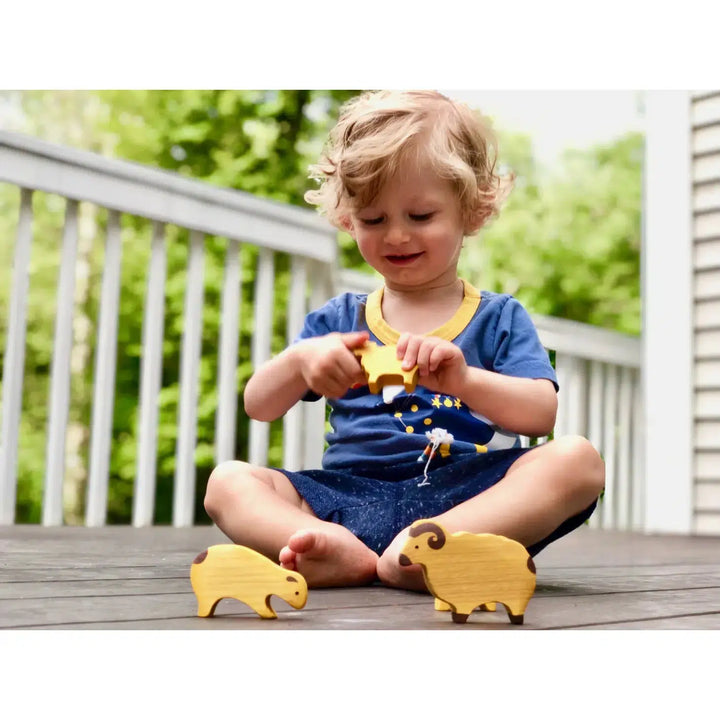 Sheep, set of 4-Small World Play-PoppyBabyCo-Acorns &amp; Twigs