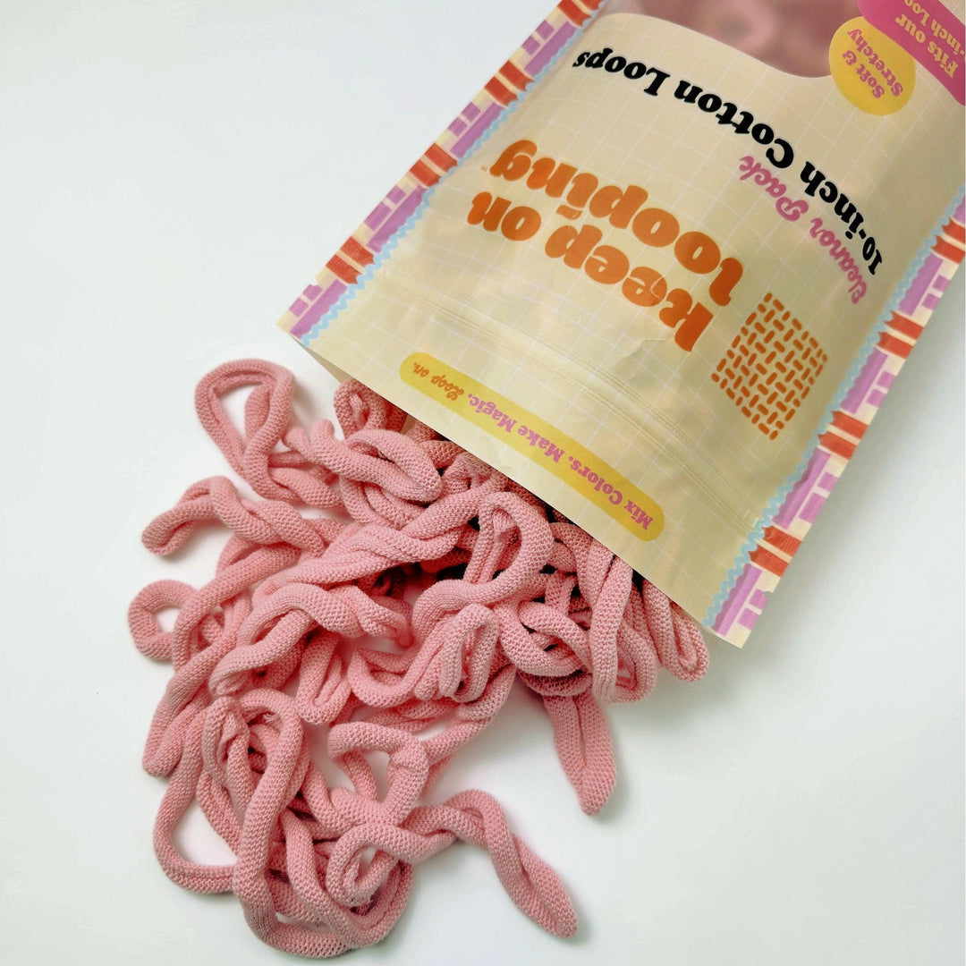 Shell Pink (10" Size)-Potholder weaving-Keep On Looping-Acorns &amp; Twigs
