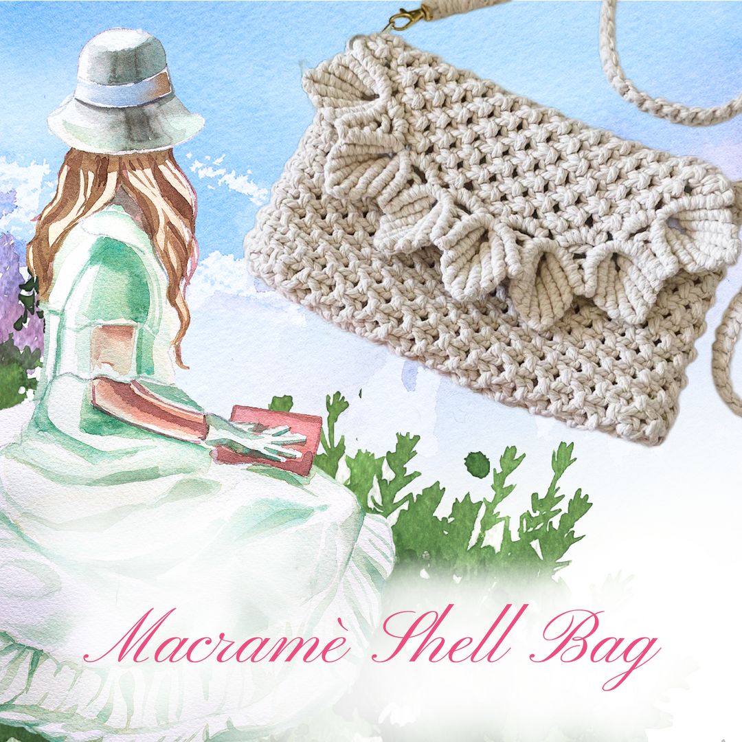 Shell Purse Supply Kit KOC-Macramé May 2024-KOC-Acorns &amp; Twigs-Acorns &amp; Twigs