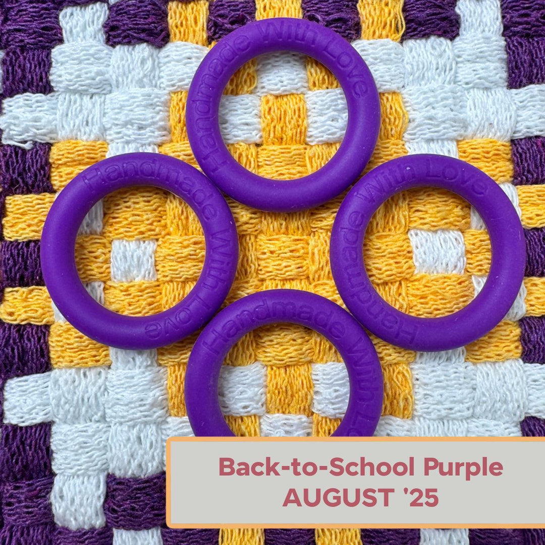 Silicone Rings - Back to School (Purple)-Silicone Ring-Keep On Looping-Acorns &amp; Twigs