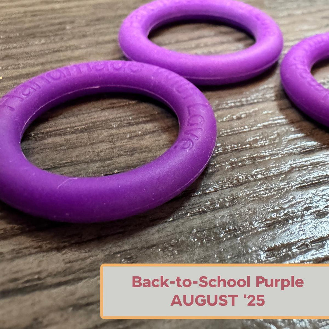 Silicone Rings - Back to School (Purple)-Silicone Ring-Keep On Looping-Acorns &amp; Twigs