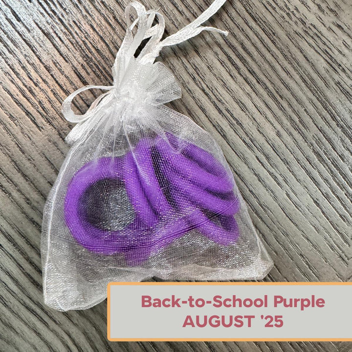 Silicone Rings - Back to School (Purple)-Silicone Ring-Keep On Looping-Acorns &amp; Twigs