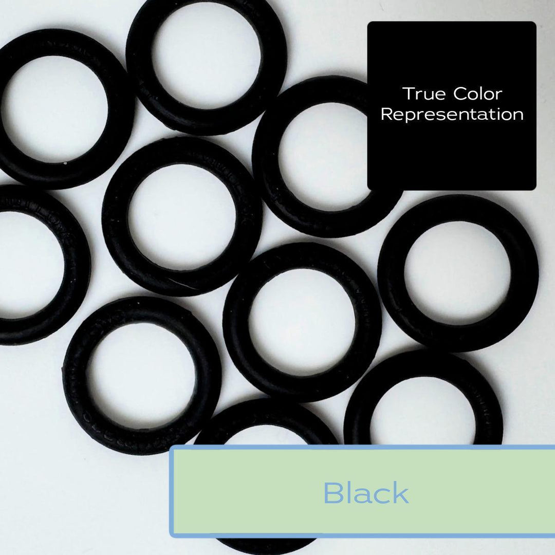 Silicone Rings - Black-Silicone Ring-Keep On Looping-Acorns &amp; Twigs