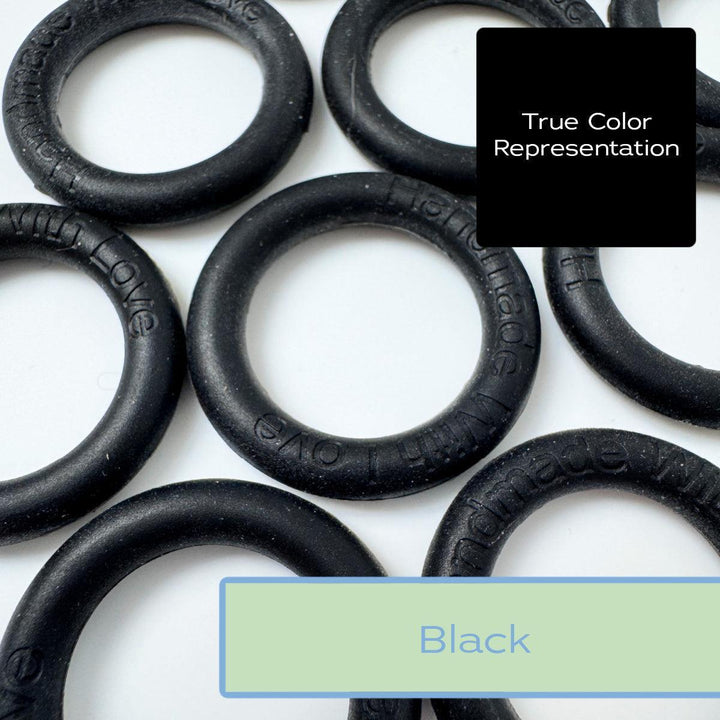 Silicone Rings - Black-Silicone Ring-Keep On Looping-Acorns &amp; Twigs