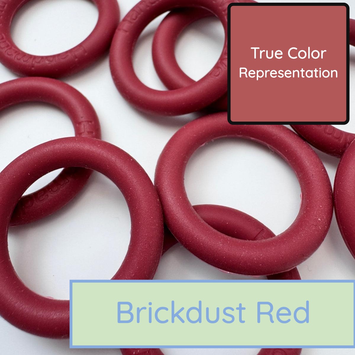 Silicone Rings - Brickdust Red