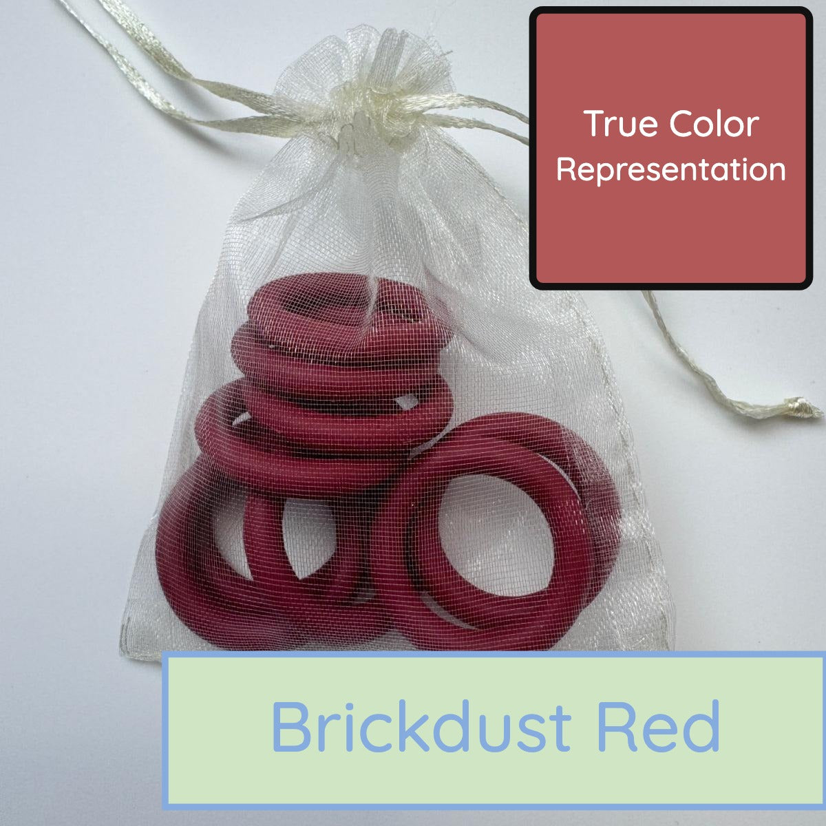 Silicone Rings - Brickdust Red