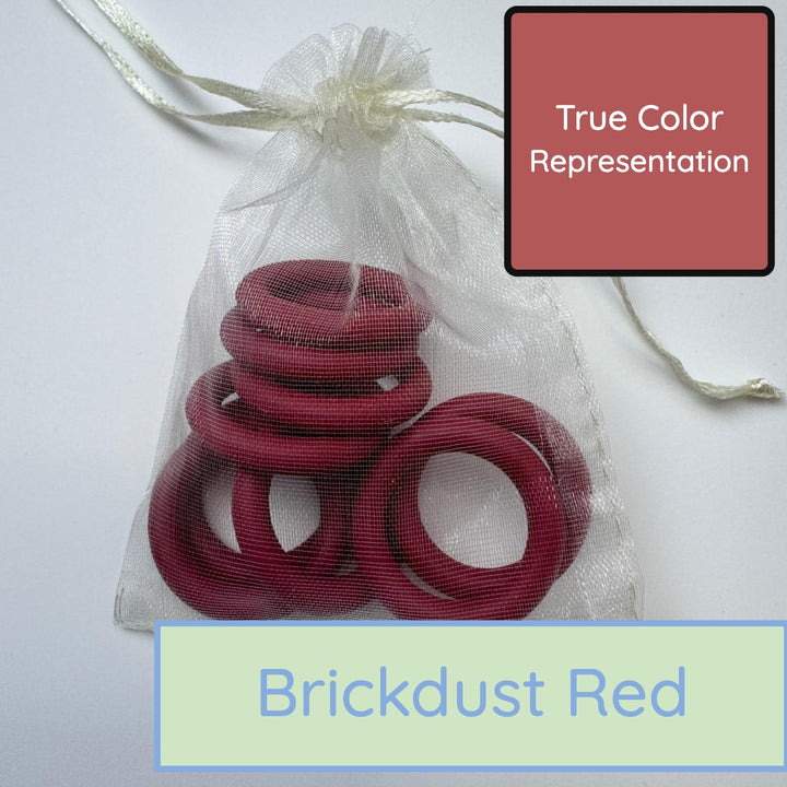 Silicone Rings - Brickdust Red