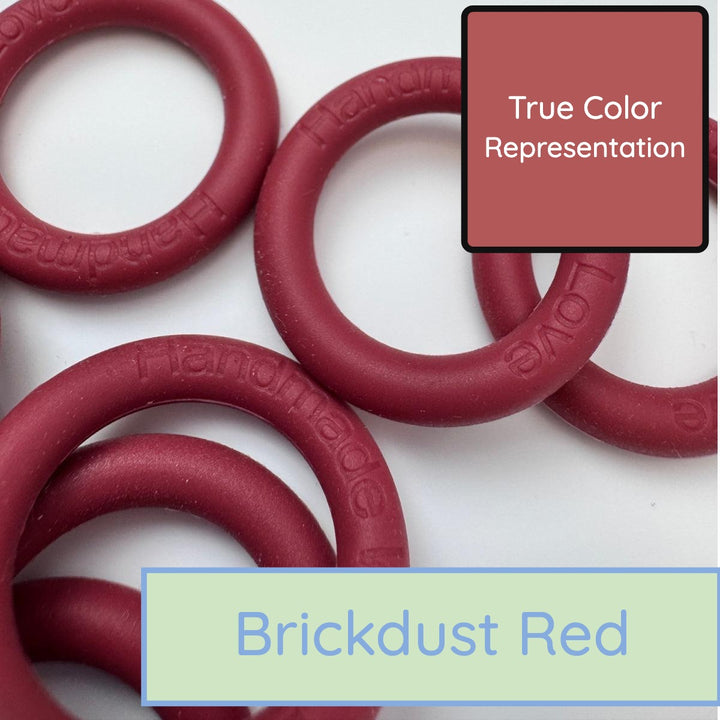 Silicone Rings - Brickdust Red