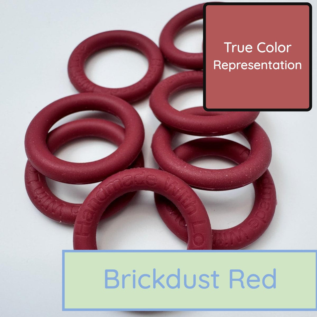 Silicone Rings - Brickdust Red