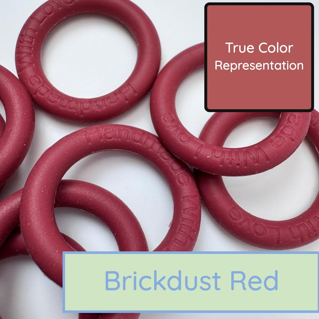 Silicone Rings - Brickdust Red