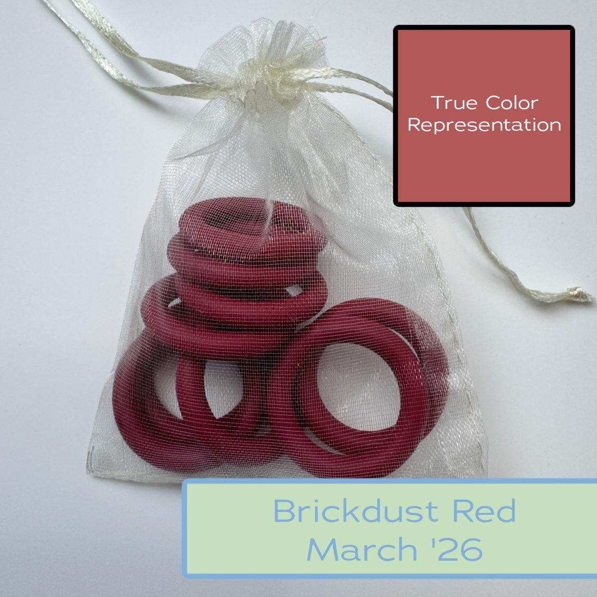 Silicone Rings - Brickdust Red-Silicone Ring-Keep On Looping-Acorns & Twigs