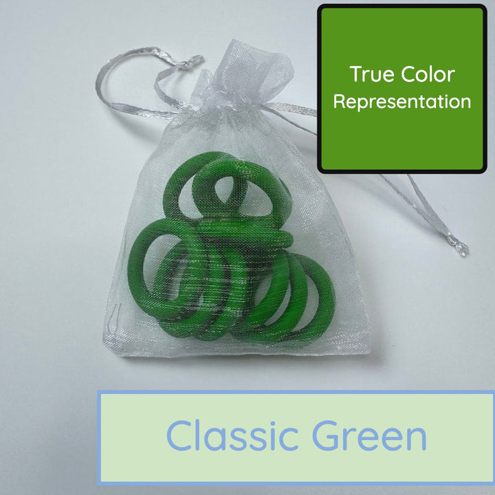 Silicone Rings - Classic Green