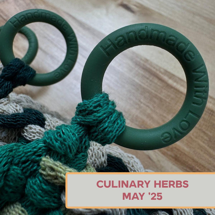 Silicone Rings - Culinary Herbs (Green)-Silicone Ring-Keep On Looping-Acorns &amp; Twigs