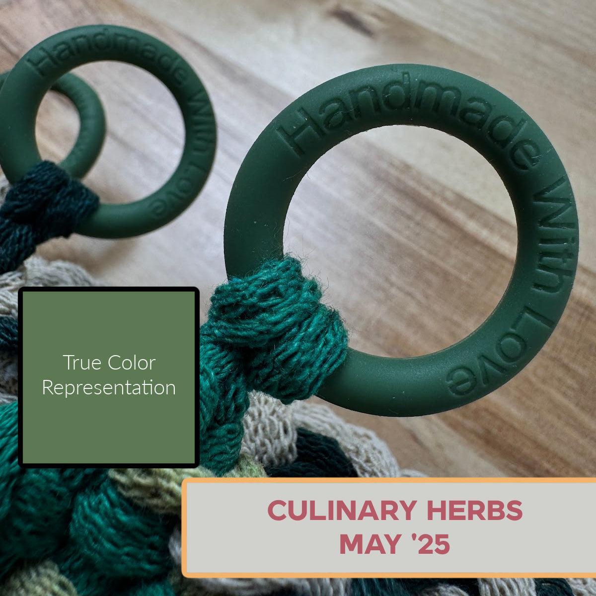 Silicone Rings - Culinary Herbs (Green)-Silicone Ring-Keep On Looping-Acorns & Twigs