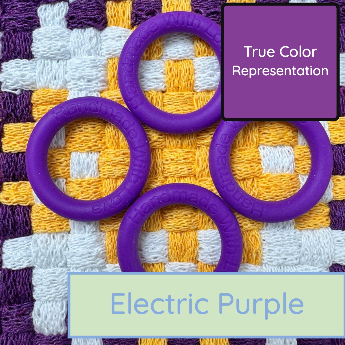 Silicone Rings - Electric Purple