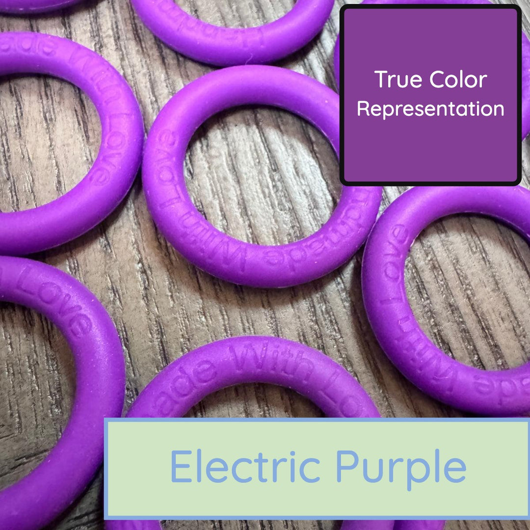 Silicone Rings - Electric Purple