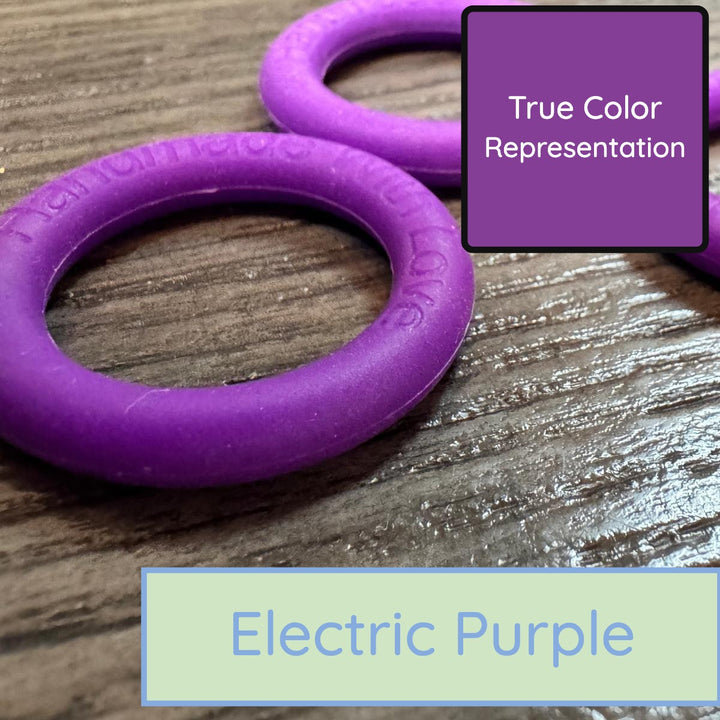 Silicone Rings - Electric Purple