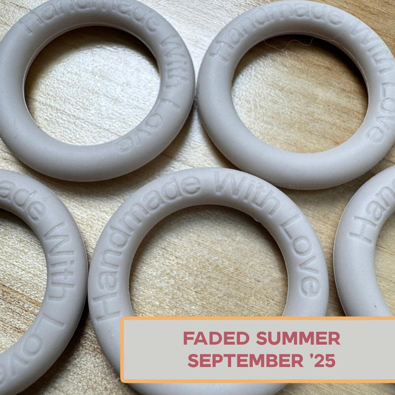 Silicone Rings - Faded Summer (Sand Dollar Beige)-Silicone Ring-Keep On Looping-Acorns & Twigs