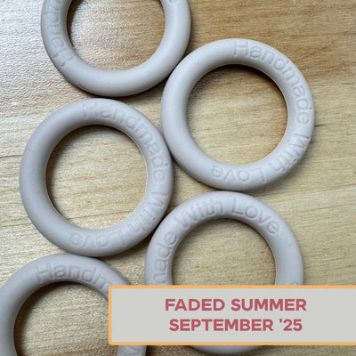 Silicone Rings - Faded Summer (Sand Dollar Beige)-Silicone Ring-Keep On Looping-Acorns & Twigs