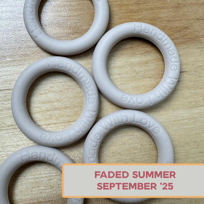 Silicone Rings - Faded Summer (Sand Dollar Beige)-Silicone Ring-Keep On Looping-Acorns & Twigs