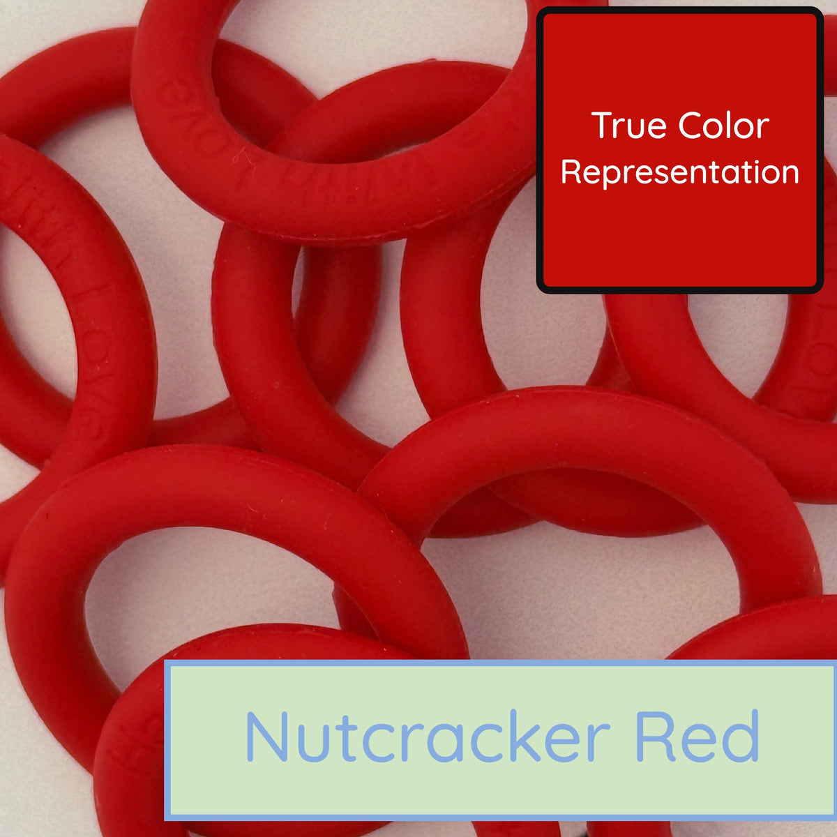 Silicone Rings - Nutcracker Red