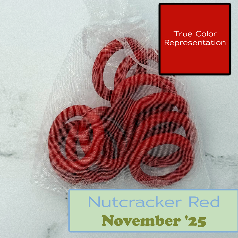 Silicone Rings - Nutcracker Red-Silicone Ring-Keep On Looping-Acorns & Twigs