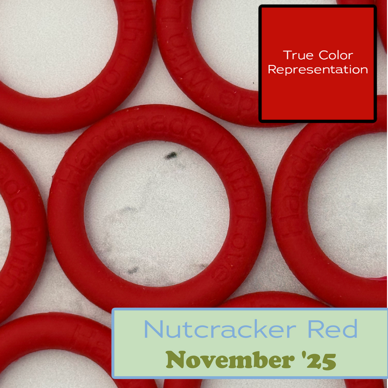 Silicone Rings - Nutcracker Red-Silicone Ring-Keep On Looping-Acorns & Twigs