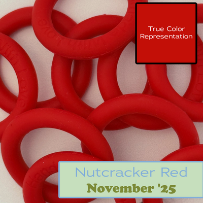 Silicone Rings - Nutcracker Red-Silicone Ring-Keep On Looping-Acorns & Twigs
