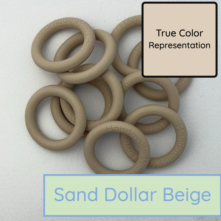 Silicone Rings - Sand Dollar Beige