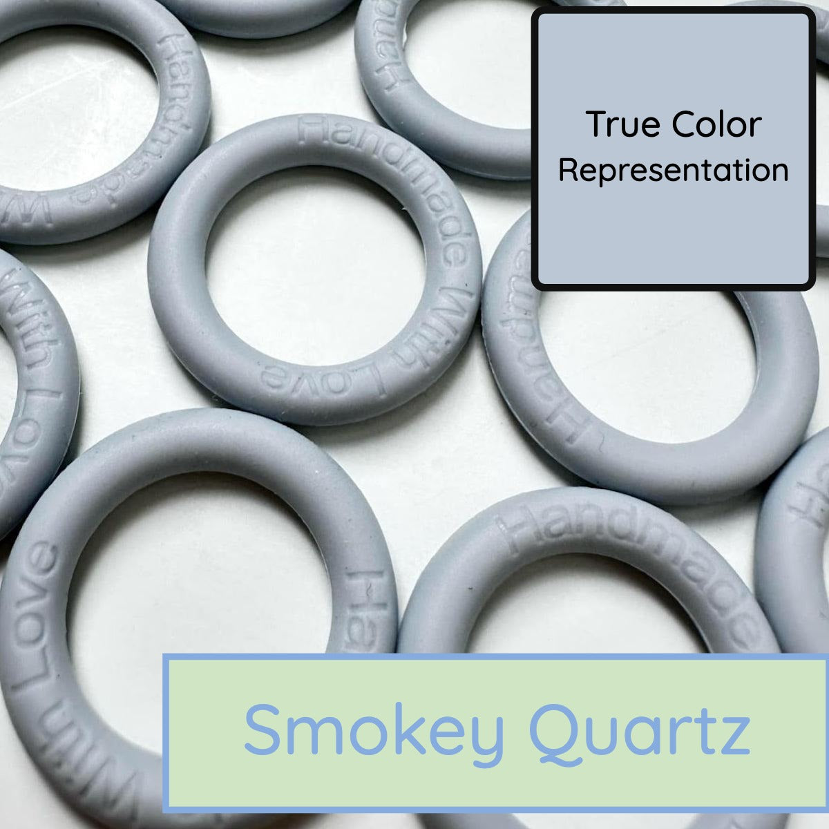 Silicone Rings - Smokey Quartz
