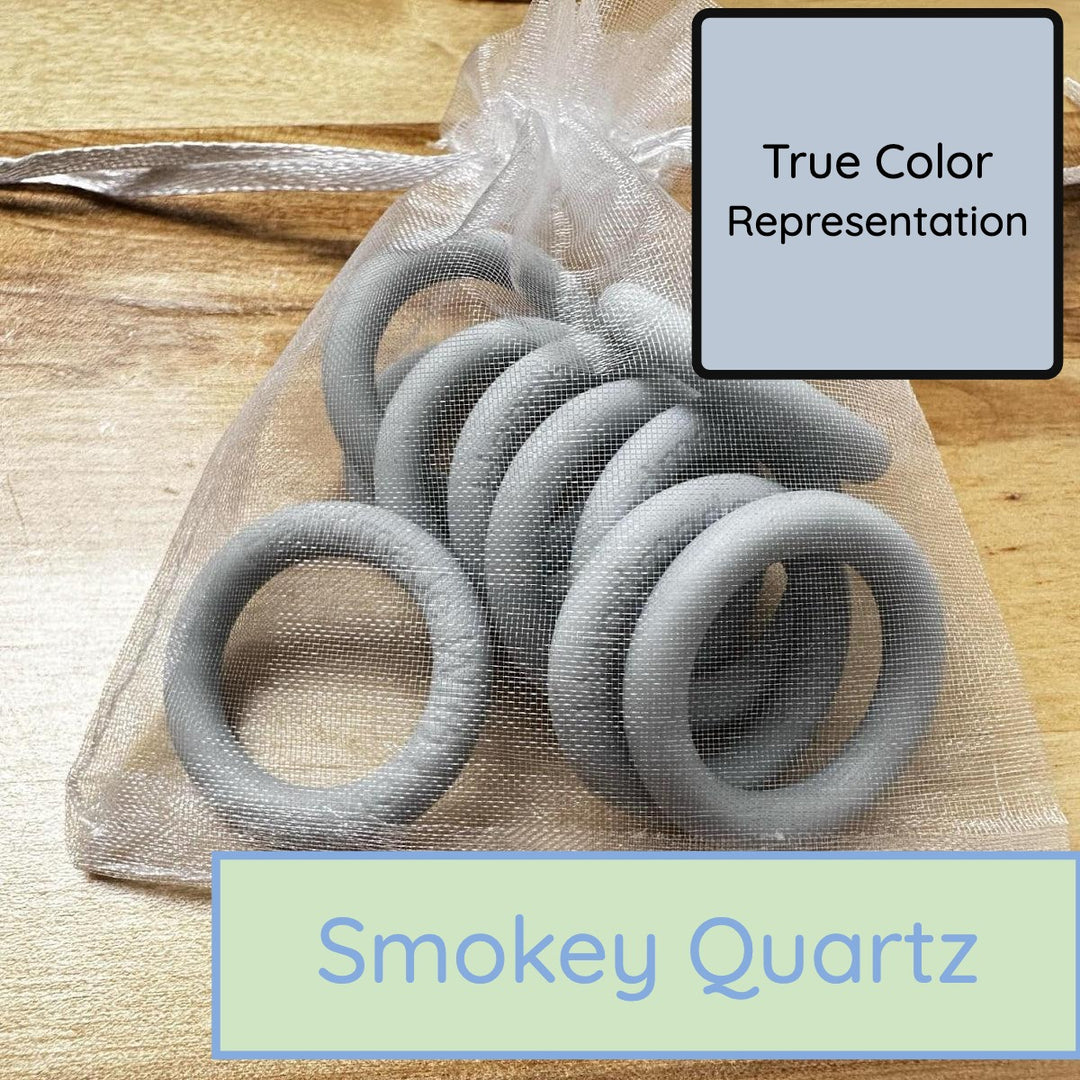 Silicone Rings - Smokey Quartz