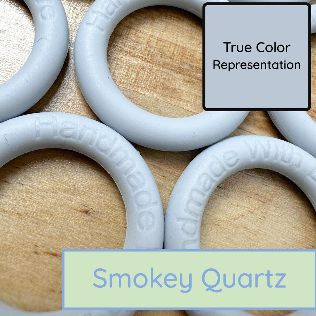 Silicone Rings - Smokey Quartz