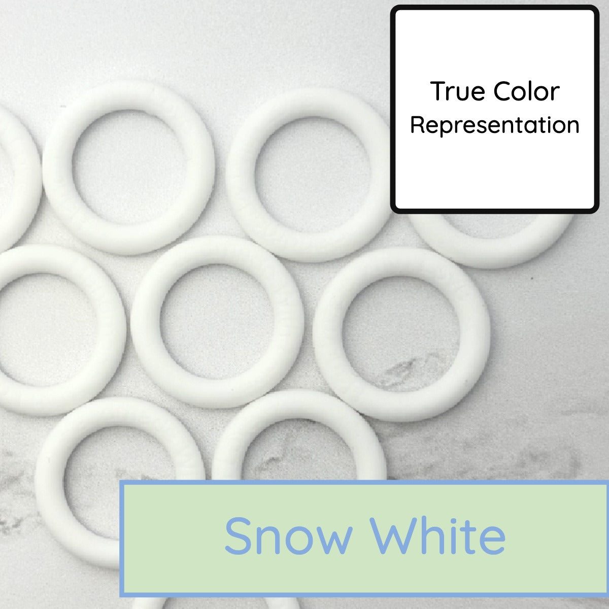 Silicone Rings - Snow White