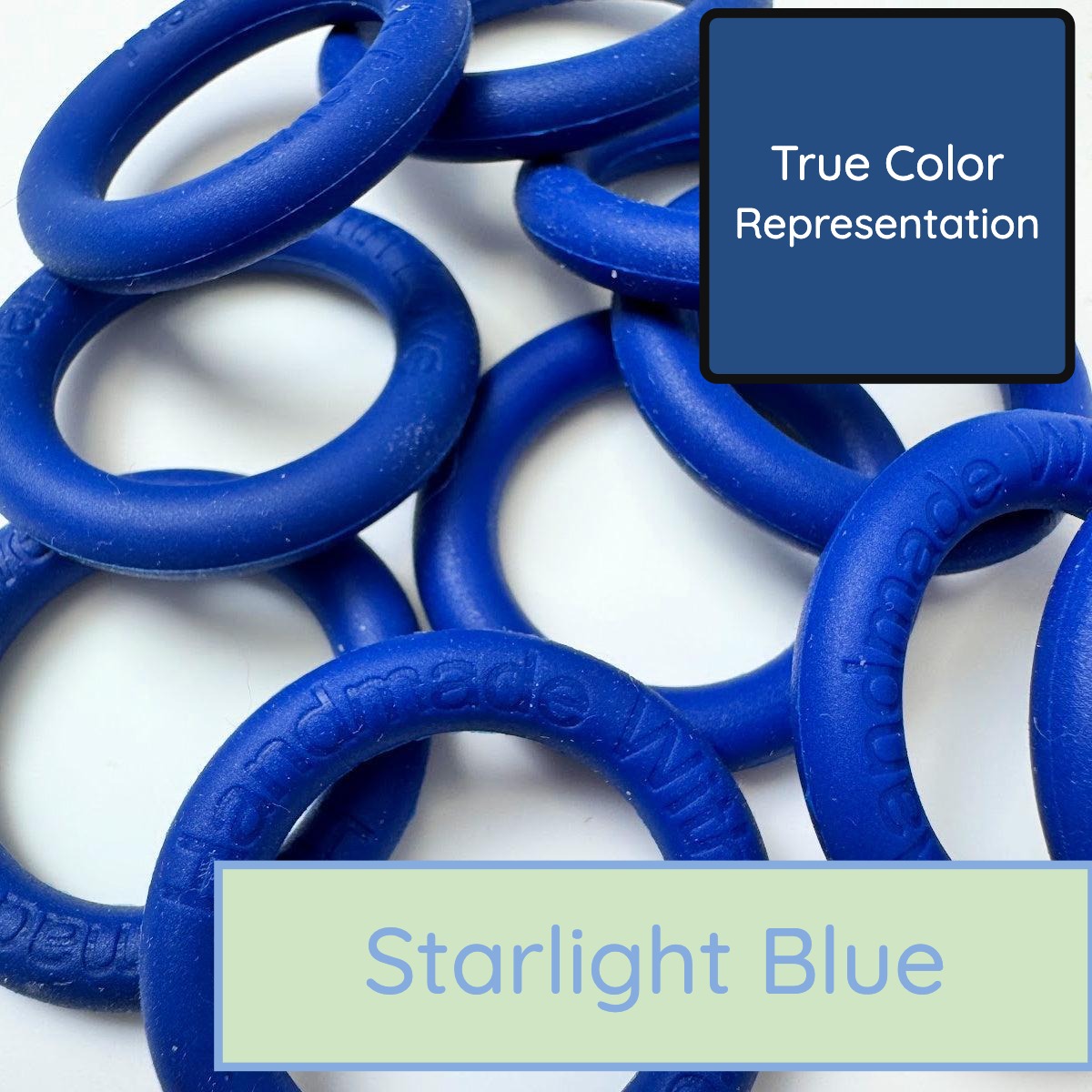 Silicone Rings - Starlight Blue