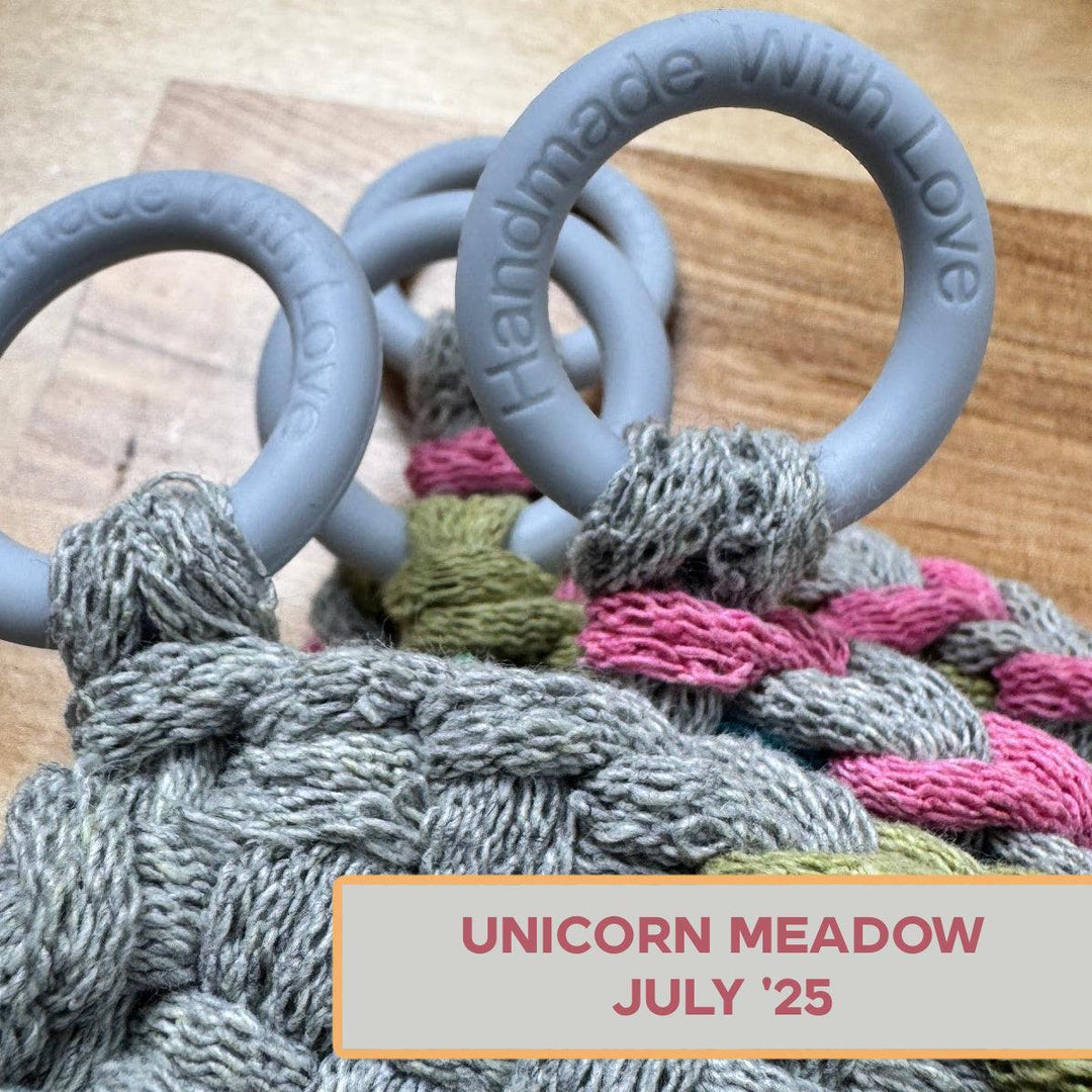 Silicone Rings - Unicorn Meadow (Light Grey)-Silicone Ring-Keep On Looping-Acorns &amp; Twigs