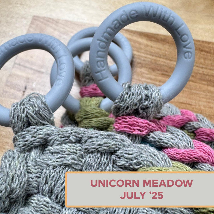 Silicone Rings - Unicorn Meadow (Light Grey)-Silicone Ring-Keep On Looping-Acorns &amp; Twigs