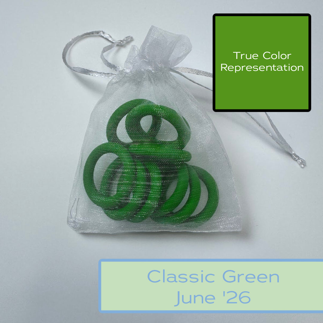Silicone Rings - Classic Green