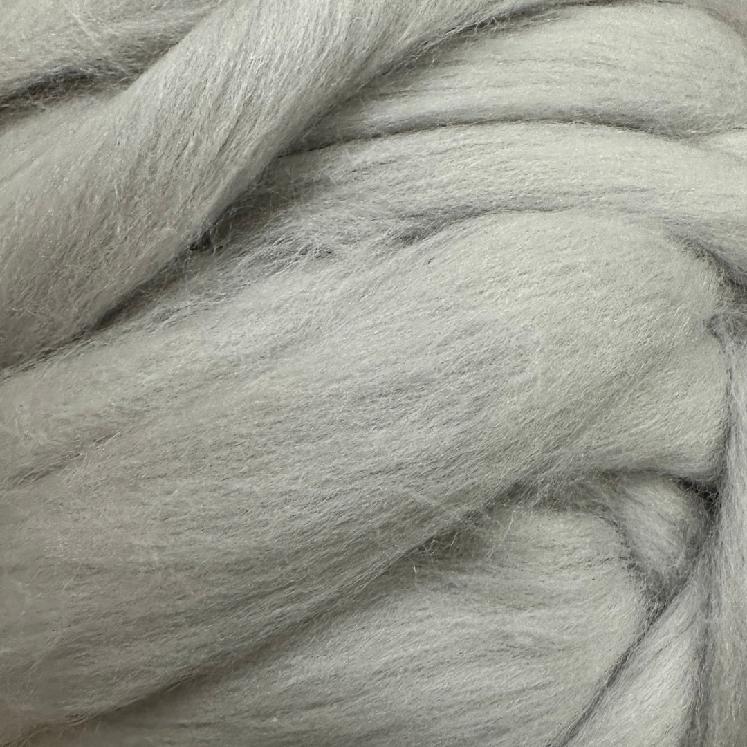 Silver - Top-South American Merino Top-Acorns &amp; Twigs-Acorns &amp; Twigs