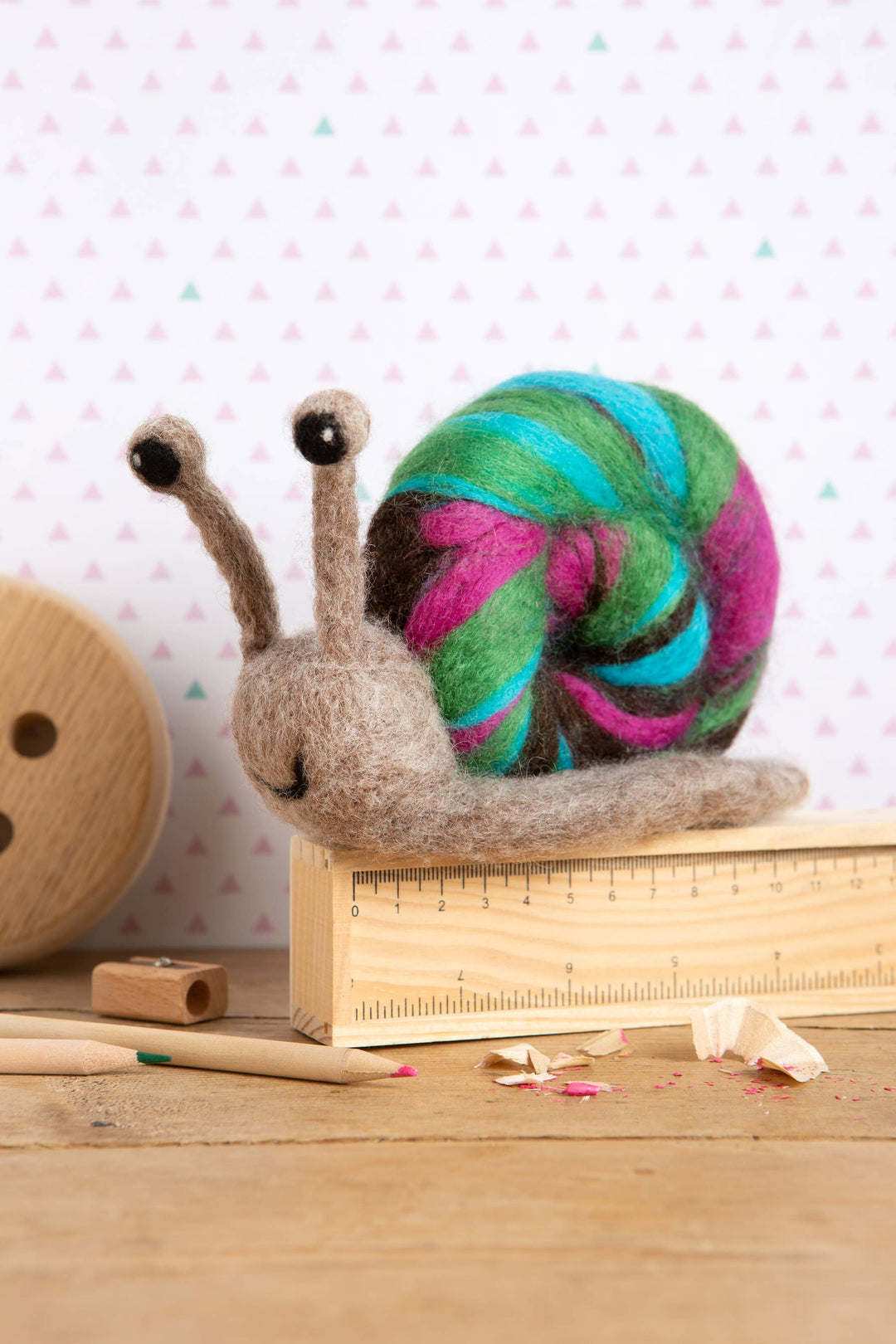 Snail Needle Felting Kit | Beginner Craft Kit-Hawthorn Handmade (US Duties Paid)-Acorns &amp; Twigs