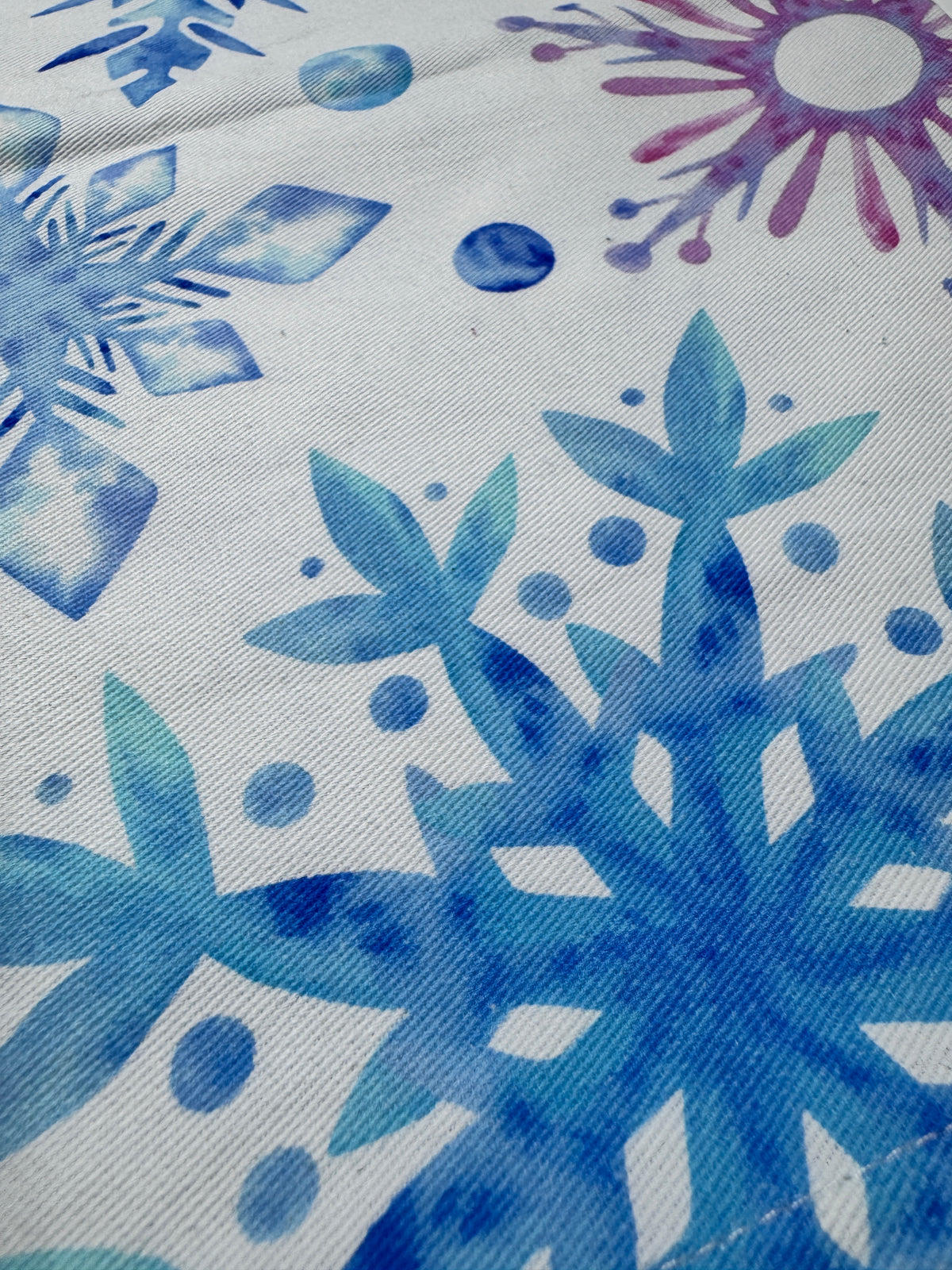 Snowflakes Tea Towel-Potholder weaving-Keep On Looping-Acorns & Twigs