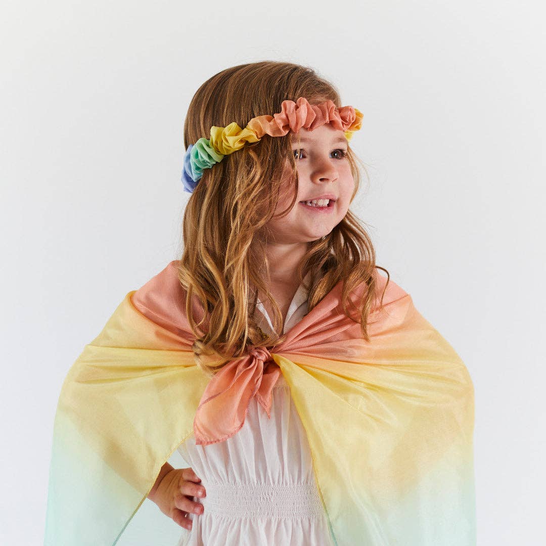 Soft Rainbow Garland-Sarah’s Silks-Acorns &amp; Twigs