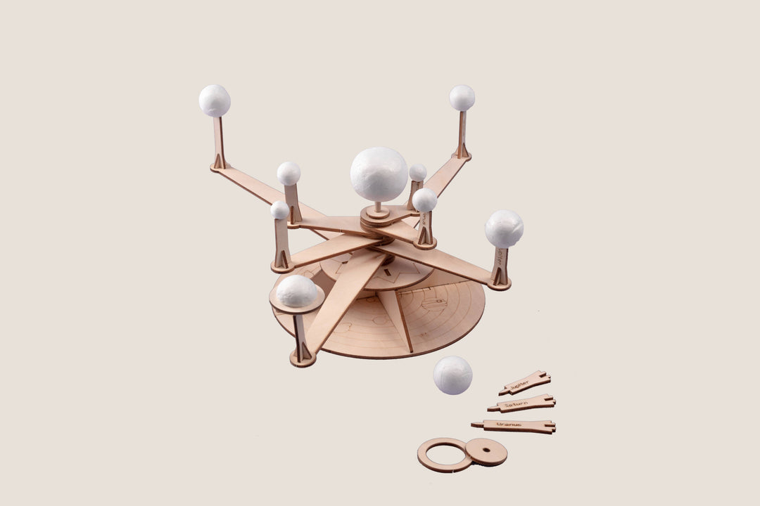 Solar System Model DIY Kit, Educational STEM Toy for Kids-Wooden Toy-Kitsville-Acorns &amp; Twigs