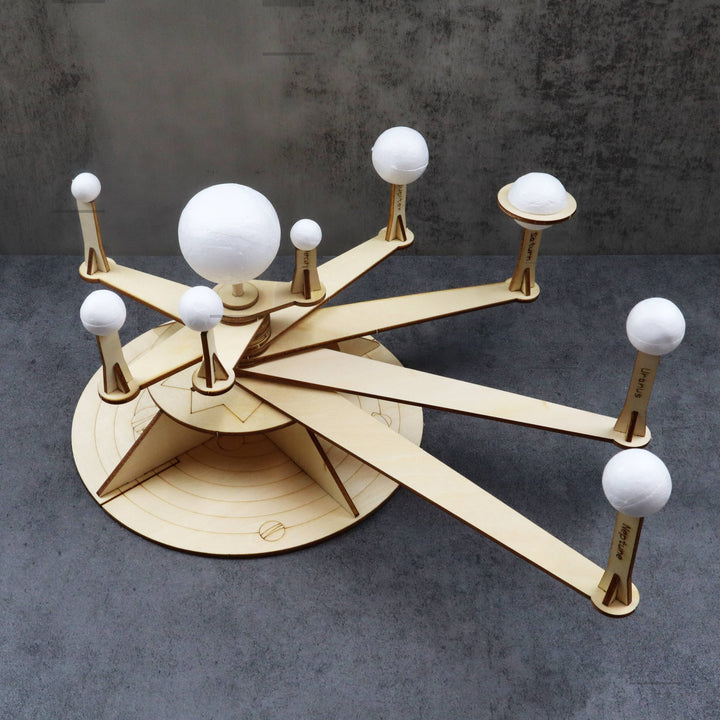 Solar System Model DIY Kit, Educational STEM Toy for Kids-Wooden Toy-Kitsville-Acorns &amp; Twigs