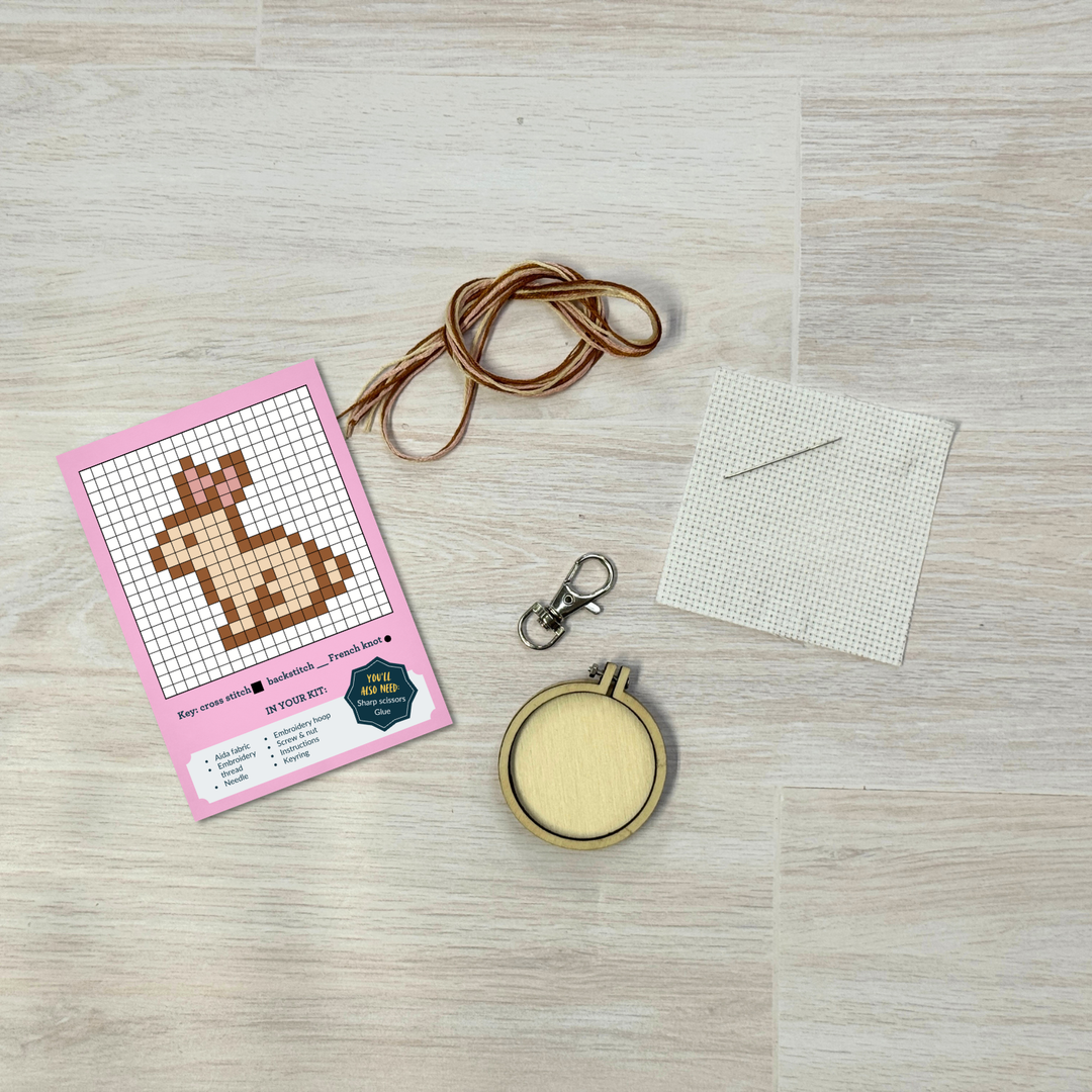 Some Bunny Loves You! Mini Matchbox Cross Stitch Kit-Cross Stitch-The Crafty Kit Company-Acorns &amp; Twigs