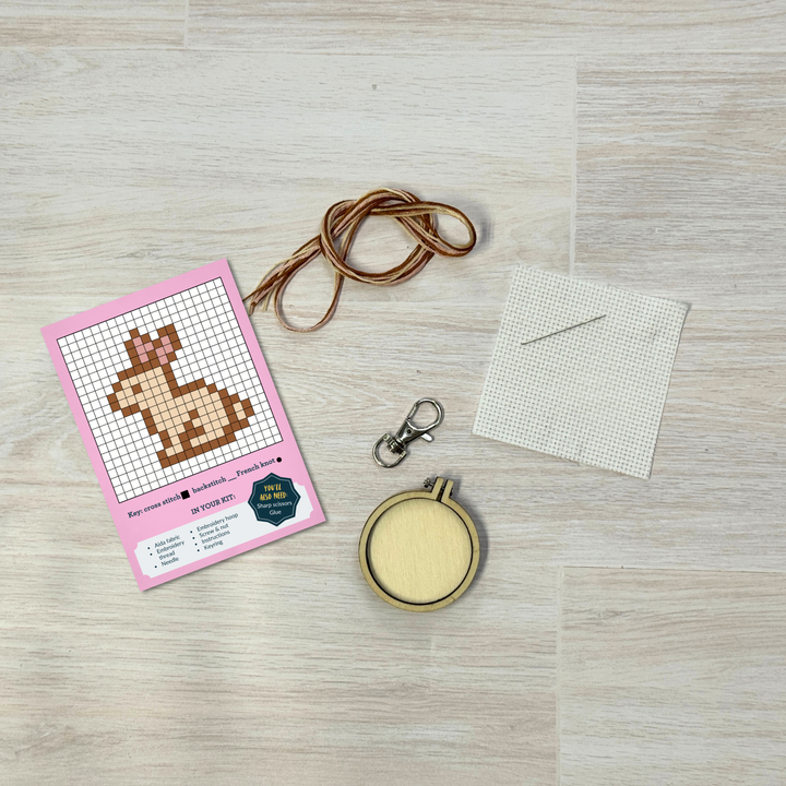 Some Bunny Loves You! Mini Matchbox Cross Stitch Kit-Cross Stitch-The Crafty Kit Company-Acorns &amp; Twigs