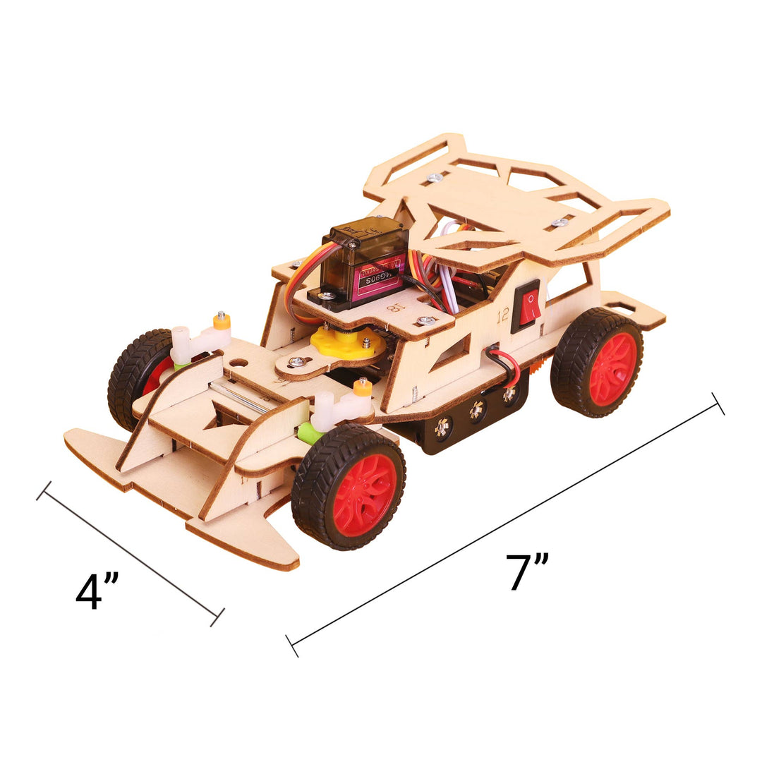 Steering Remote Controlled Car DIY Kit, Educational STEM Toy-Wooden Toy-Kitsville-Acorns &amp; Twigs