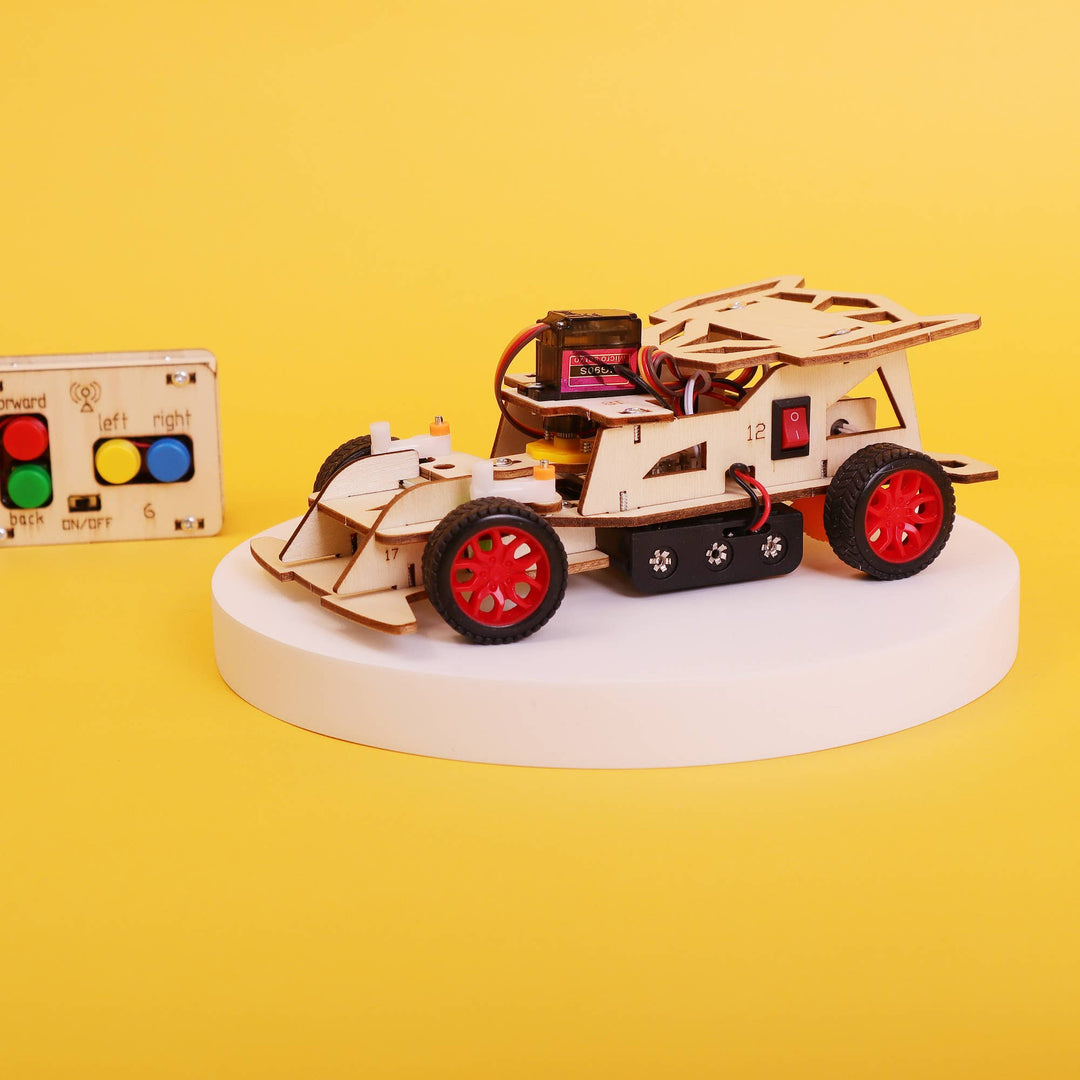 Steering Remote Controlled Car DIY Kit, Educational STEM Toy-Wooden Toy-Kitsville-Acorns &amp; Twigs