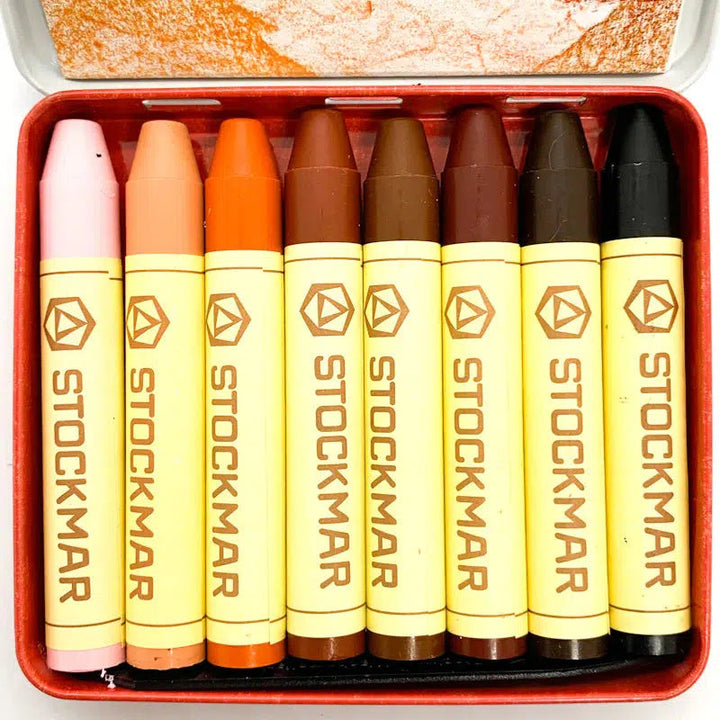 Stockmar COLOURS OF THE WORLD Stick Beeswax Crayon Sets-Drawing &amp; Writing-Stockmar-Acorns &amp; Twigs